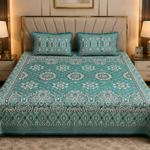 Premium Luxury Bedsheet Set – Cotton, Polyester King Size | Made in Pakistan
